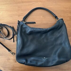 Kate Spade Black Shoulder Bag Pebbled Leather